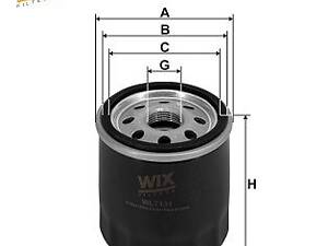 WIX FILTERS WL7131 Масляный фильтр Toyota Corolla 1.3-1.8 89-