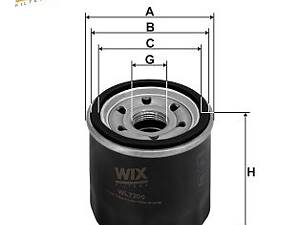 WIX FILTERS WL7200 Фільтр масляний Hyundai Accent/Elantra/Tucson/H-1/Kia Ceed/Mazda 626/3/6 1.3-3.8 85-