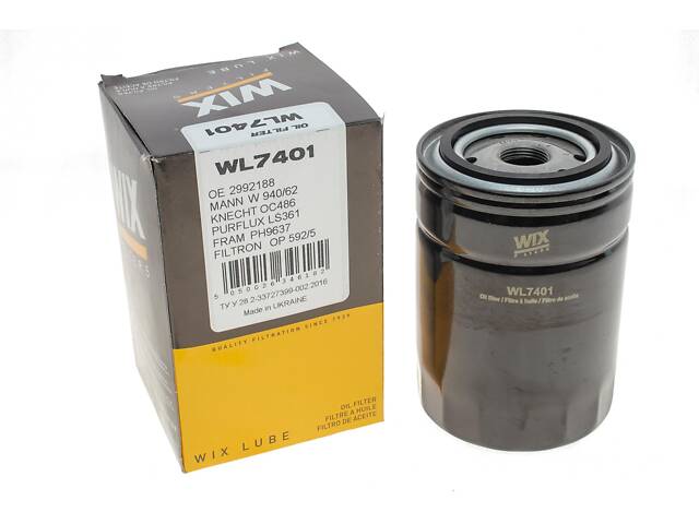 WIX FILTERS WL7401 Масляный фильтр Fiat Ducato/Iveco Daily III 2.3JTD 02-06 - Фото 3