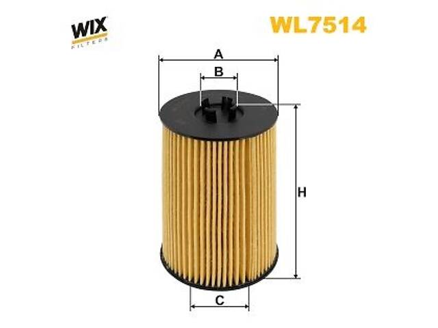 WIX FILTERS WL7514 Фільтр масляний VW Passat/Caddy IV/Crafter/T6 1.6/2.0TDI 14-