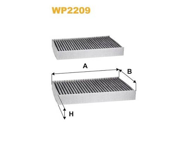 WIX FILTERS WP2209 Фільтр салону BMW 5 (G30/F90)/7 (G11/G12) 15- (вугільний) (к-кт 2 шт.) - Фото 1