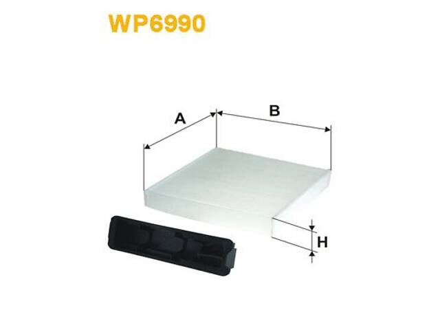 WIX FILTERS WP6990 Фільтр салону Renault Clio 05-14/Duster 10-18/Logan 04-/Nissan Micra 03-10/Note 06-13/Almera 12- - Фото 1