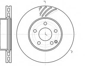 WOKING D61184.10. Диск тормозной передний (кратно 2) (пр-во Remsa) MB C204 E212 (D61184.10) WOKING