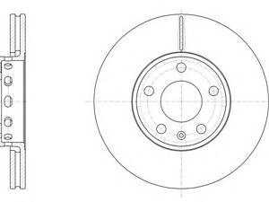 WOKING D6328.10 Диск гальмівний передній (кратно 2) (пр-во Remsa) VAG Passat B5, B5,5/A4 II II
