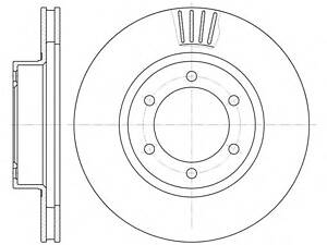 WOKING D6706.10. Гальмівний диск перед. 4 Runner/Land Cruiser (01-10)