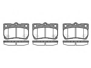 WOKING P10813.02. Колодки тормозные диск. задн. (пр-во Remsa) Lexus Gs (grs19_, uzs19_, urs19_) 3.0 05-11 (P10813.02) WO