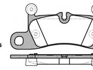 WOKING P12793.10. Колодки тормозные диск. задн. (пр-во Remsa) Porsche Cayenne (10-), VW Touareg (10-) (P12793.10) WOKING