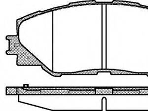 WOKING P1334300. Колодки гальмівний диск. перед. (пр-во Remsa) Toyota Auris (06-12), Rav4 (06-12) (12-15) (P13343.00) WOK