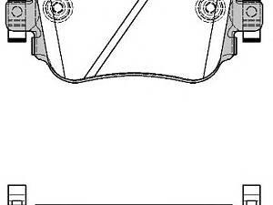 WOKING P1449308. Колодки гальмівний диск. задн. (пр-во Remsa) Audi A1 2.0 10-, Audi A1 sportback 2.0 11- (P14493.08) WOKIN