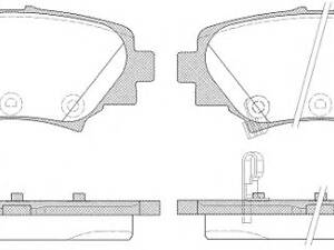 WOKING P1470302. Колодки тормозные диск. задн. (пр-во Remsa) Mazda 3 1.5 13-,Mazda 3 2.0 13-,Mazda 3 2.2 13- (P14703.02)