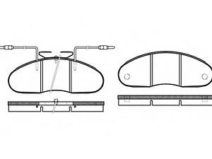 WOKING P148302. Тормозные колодки