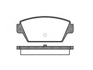 WOKING P3153.00. Гальмівні колодки зад. Mitsubishi Colt/Lancer 1.6/1.8 GTi 88-94