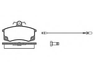 WOKING P3213.02. Колодки тормозные 2108 перед (пр-во Remsa) (к-т 4шт) WOKING