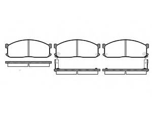 WOKING P3443.02. Гальмівні колодки