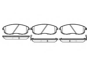 WOKING P3933.12. Колодки тормозные диск. перед. (пр-во Remsa) Nissan 350 z 3.5 02-,Nissan Teana i 2.0 03-08 (P3933.12) W