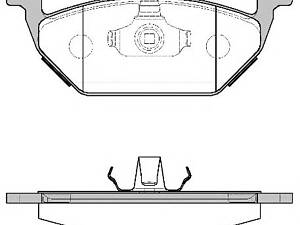 WOKING P7333.00. Колодки тормозные диск. перед. (пр-во Remsa) VAG Fabia I II Octavia I Roomster / Polo 02> 09> 14> (P733