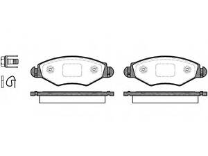 WOKING P7433.20. Гальмівні колодки пер. Peugeot 206/306 94-