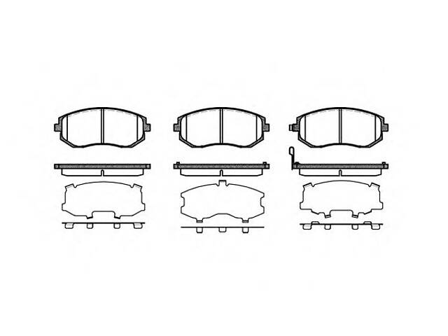 WOKING P8513.11. Колодки тормозные диск. перед. (пр-во Remsa) Subaru Forester 03> 08> 13> / Impreza 00> 07> / Legasy 03>