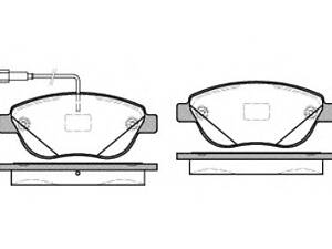 WOKING P9593.12. Колодки гальмівний диск. перед. (пр-во Remsa) Fiat Doblo Combo 10> (P9593.12) WOKING