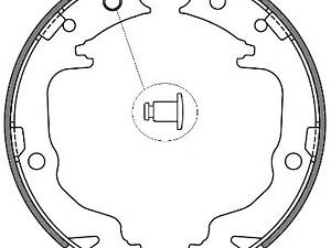 WOKING Z4641.00. Колодкистояночного тормоза (пр-во Remsa) Mitsubishi ASX 10> Lancer X Outlander II (Z4641.00) WOKING