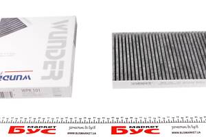 WUNDER FILTER WPK 101 Фильтр салона VW Golf 1.6/1.8/1.9SDI/1.9TDI/2.0-16V 97- (угольный)