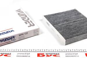 WUNDER FILTER WPK 122 Фильтр салона Skoda Fabia/Roomster/VW Polo 99-10 (угольный)