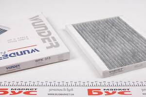 WUNDER FILTER WPK 313 Фільтр салону Peugeot Bipper 1.3HDI/Opel Combo 1.3CDTI/Fiat Doblo 1.4 10- (вугільний)