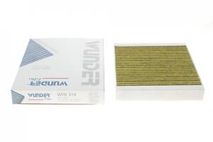 WUNDER FILTER WPK 314 Фильтр салона Chevrolet Aveo (T300) 11-/ Opel Astra J 09- (угольный