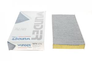 WUNDER FILTER WPK 414 Фильтр салона Fiat Scudo/Citroen Jumpy/Peugeot Expert 1.6-2.0 HDi 07- (угольный)