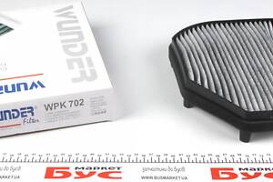 WUNDER FILTER WPK 702 Фильтр салона MB C-class (W202)/CLK (A208)/E (W210)/SLK (R170) (угольный)