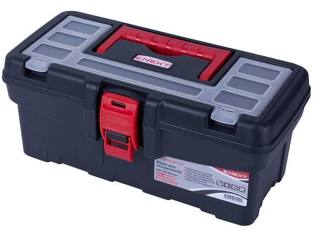 Ящик 320x158x187мм для інструментів пластиковий [t011005] e.toolbox.pro.05 E.NEXT - Фото 1