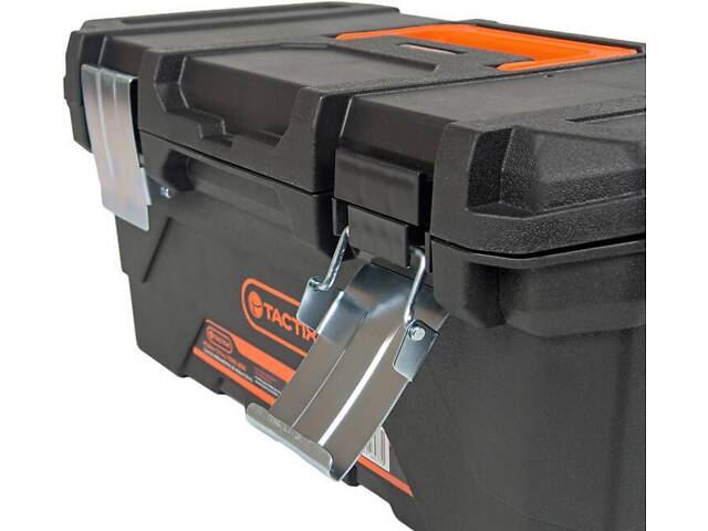Ящик 410x220x190мм для інструментів з металевими застібками пластиковий [INSBXBXB0016041PT0] Tactix - Фото 5