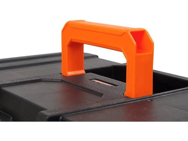 Ящик 410x220x190мм для інструментів з металевими застібками пластиковий [INSBXBXB0016041PT0] Tactix - Фото 6