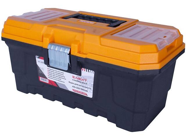 Ящик 415x223x193мм для інструментів пластиковий [t011011] e.toolbox.pro.11 E.NEXT - Фото 1