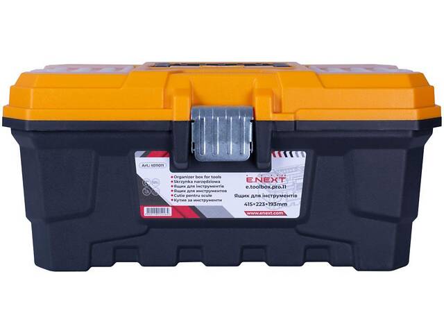 Ящик 415x223x193мм для інструментів пластиковий [t011011] e.toolbox.pro.11 E.NEXT - Фото 2
