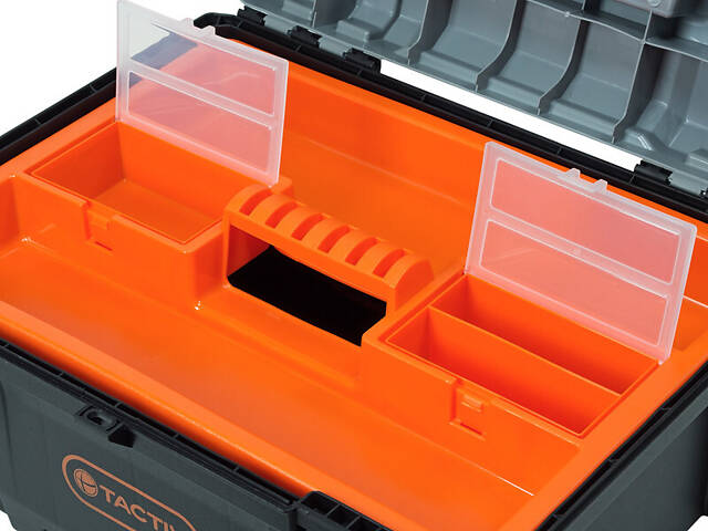 Ящик 440x330x210мм для інструментів посилений пластиковий [INSBXBXP3320332PT0] Tactix - Фото 3