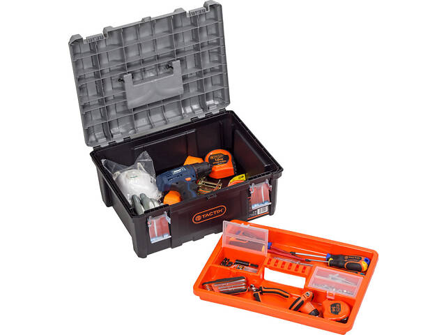 Ящик 440x330x210мм для інструментів посилений пластиковий [INSBXBXP3320332PT0] Tactix - Фото 5