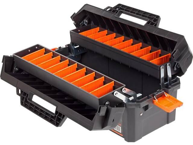 Ящик 470x230x240мм для інструментів консольний пластиковий [INSBXBXBC019050PT0] Tactix - Фото 3
