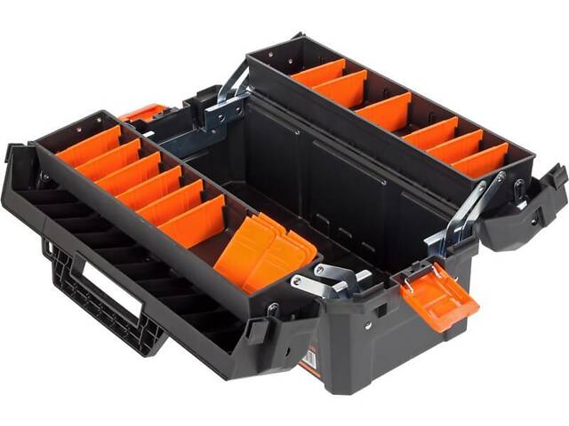 Ящик 470x230x240мм для інструментів консольний пластиковий [INSBXBXBC019050PT0] Tactix - Фото 4