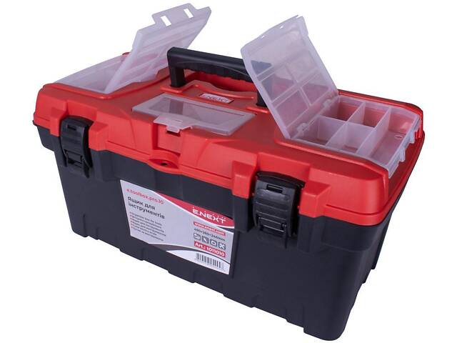 Ящик 490x260x246мм для інструментів пластиковий [t011010] e.toolbox.pro.10 E.NEXT - Фото 3