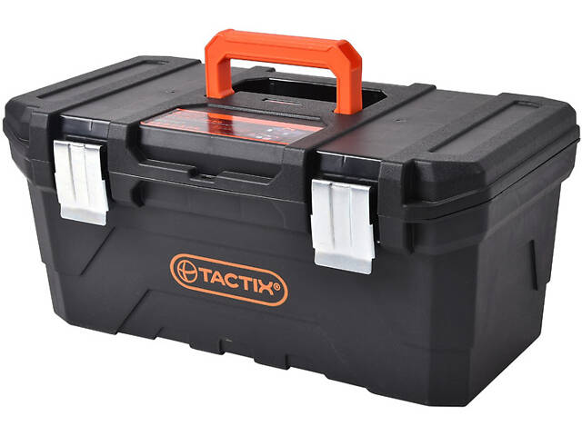 Ящик 510x260x230мм для інструментів з металевими застібками пластиковий [INSBXBXB0020051PT0] Tactix - Фото 1