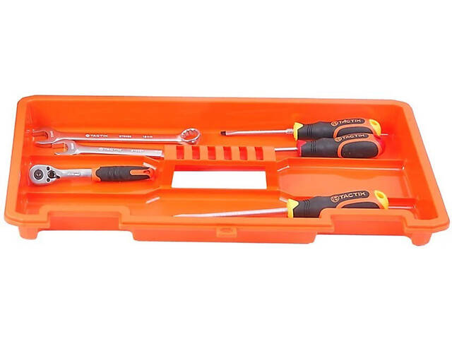 Ящик 530x270x250мм для інструментів з металевими застібками пластиковий [INSBXBXP3320316PT0] Tactix - Фото 3