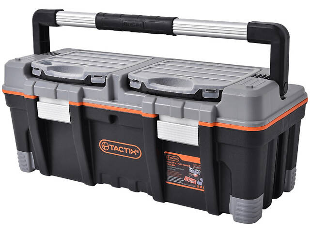 Ящик 660x310x280мм для інструментів 2 органайзери по 10 відділень пластиковий [INSBXBXB2026066PT0] Tactix - Фото 1