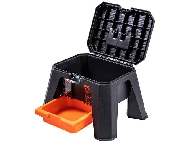 Ящик-cтул 510x410x320мм для інструментів пластиковий [INSBXBXP5320352PT0] Tactix - Фото 2