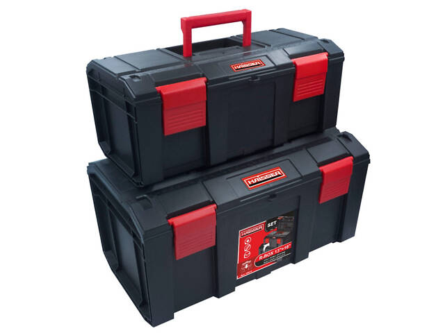 Ящик для инструментов, набор 2шт. 13'+16' R-BOX 385*230*204, 333*187*147мм Haisser 105870 (90070)