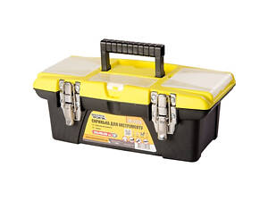Ящик для инструментов с металлическими замками съемные органайзеры 13' 355х185х130 мм