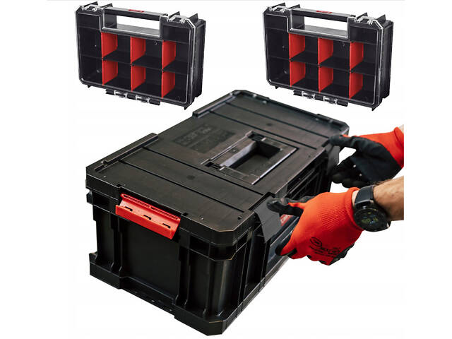 Ящик с 2 органайзерами MULTI Qbrick System TWO TOOLBOX PLUS (Польша)