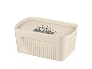 Ящик з кришкою для зберігання Ardesto ARHC2506B 32х21.5х14 см бежевий