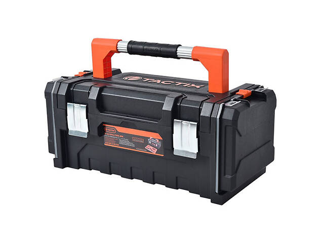 Ящик 510x230x210мм для інструментів 2 органайзери по 12 відділень посилений пластиковий [INSBXBXP3320348PT0] Tactix - Фото 1