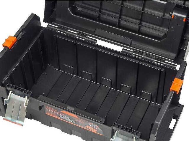 Ящик 510x230x210мм для інструментів 2 органайзери по 12 відділень посилений пластиковий [INSBXBXP3320348PT0] Tactix - Фото 3